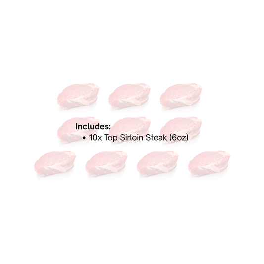 Bulk Top Sirloin Steaks (10pcs)