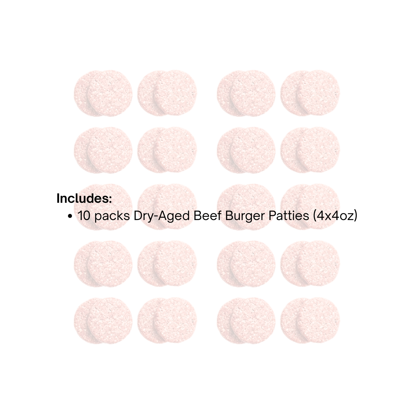 Dry-Aged Beef Burger Patties (40pcs)