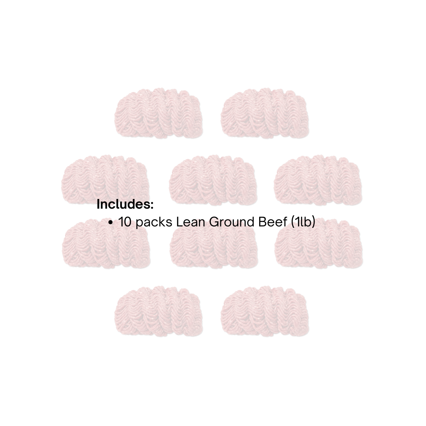 Lean Ground Beef - 10lbs