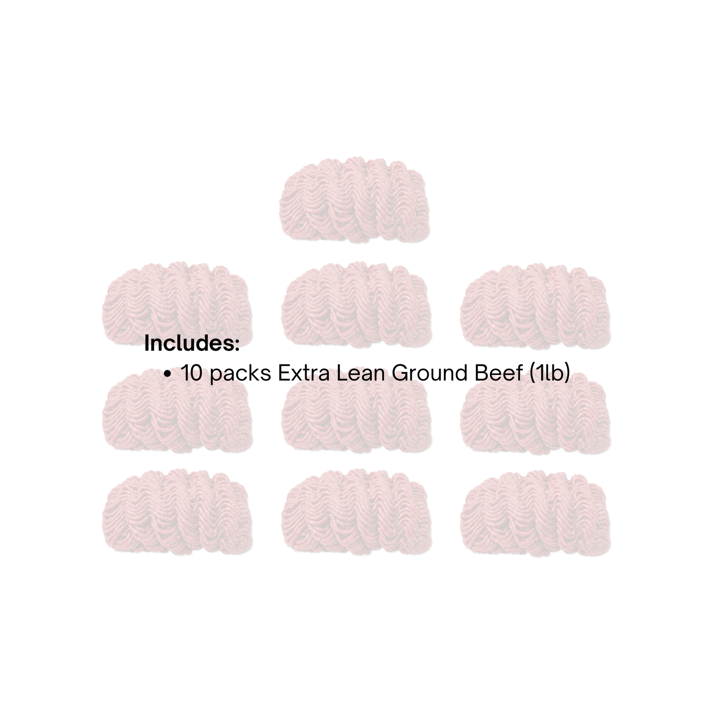 Extra Lean Ground Beef - 10lbs
