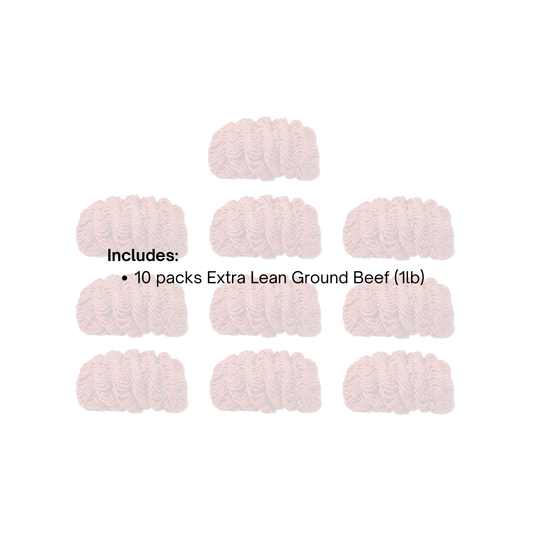 Extra Lean Ground Beef - 10lbs
