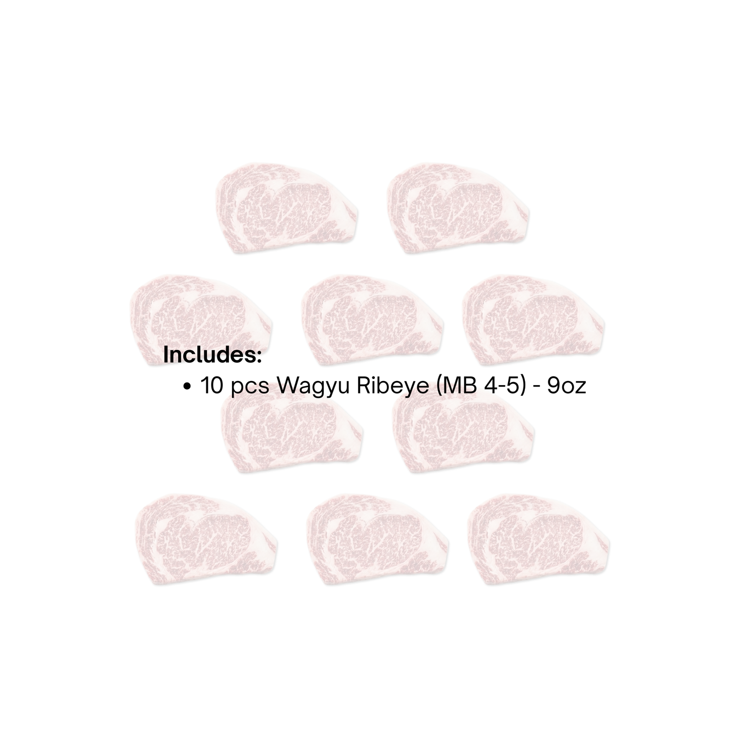 Bulk Wagyu Ribeye Steak  (MB 4-5) 10pcs