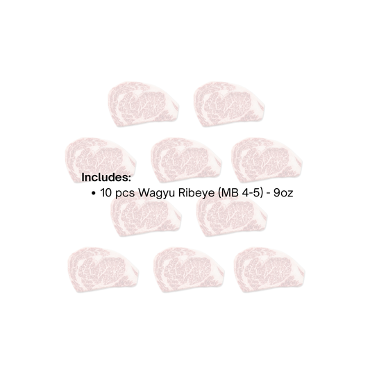 Bulk Wagyu Ribeye Steak  (MB 4-5) 10pcs