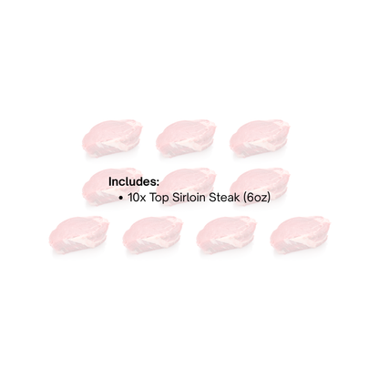 Bulk Top Sirloin Steaks (10pcs)